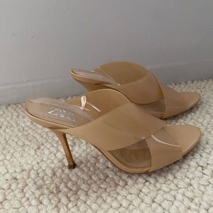 Zara Nude Slip Heels